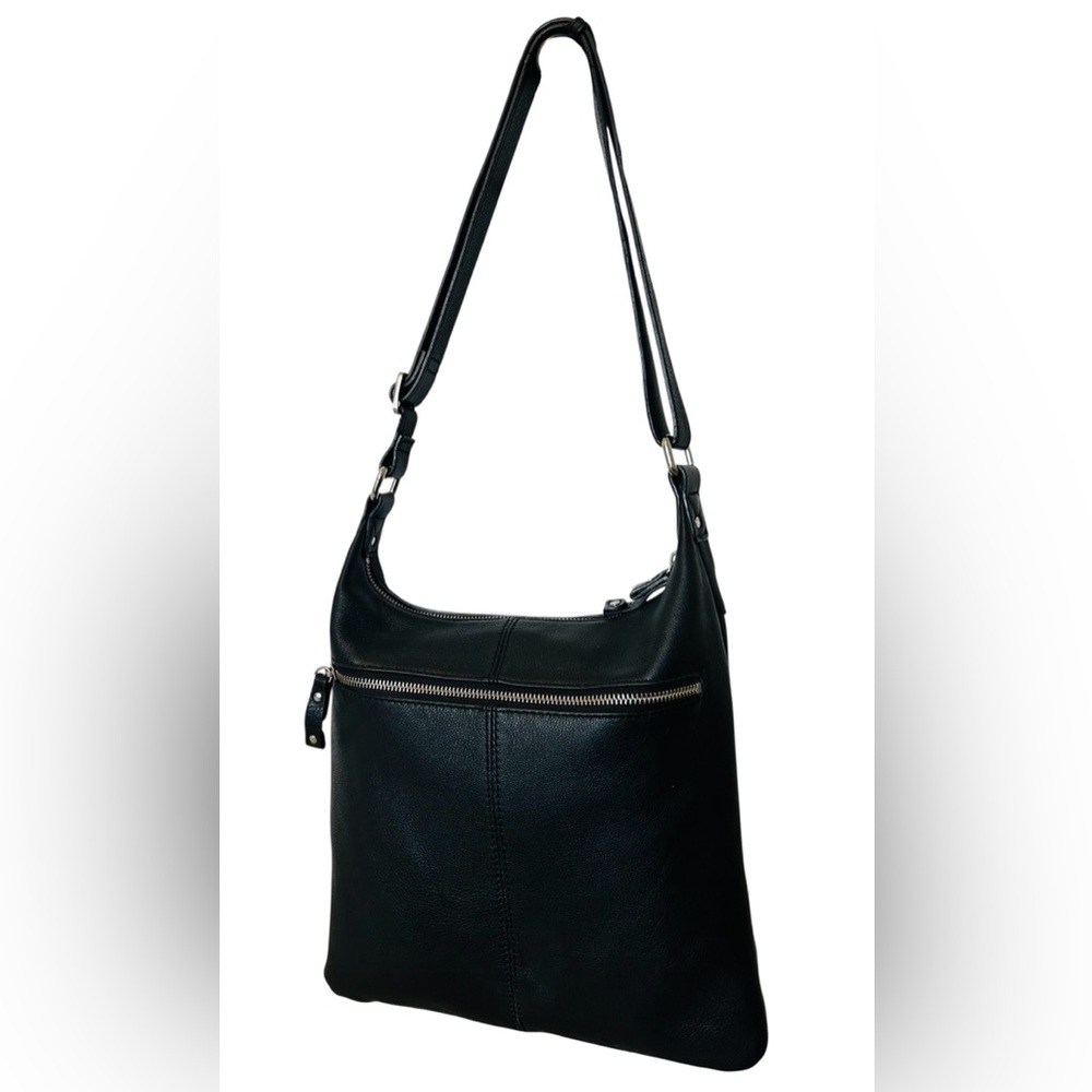 Danier black pebble-textured leather crossbody bag